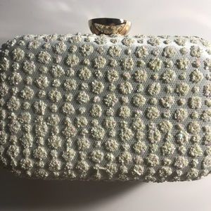 Floral White Clutch